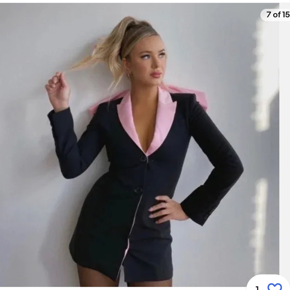 zara limited edition bow blazer dress blogger favorite